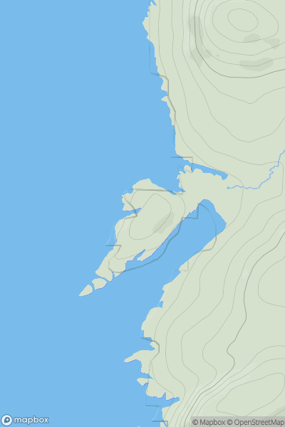 Thumbnail image for Eilean Mor [Islay] showing contour plot for surrounding peak